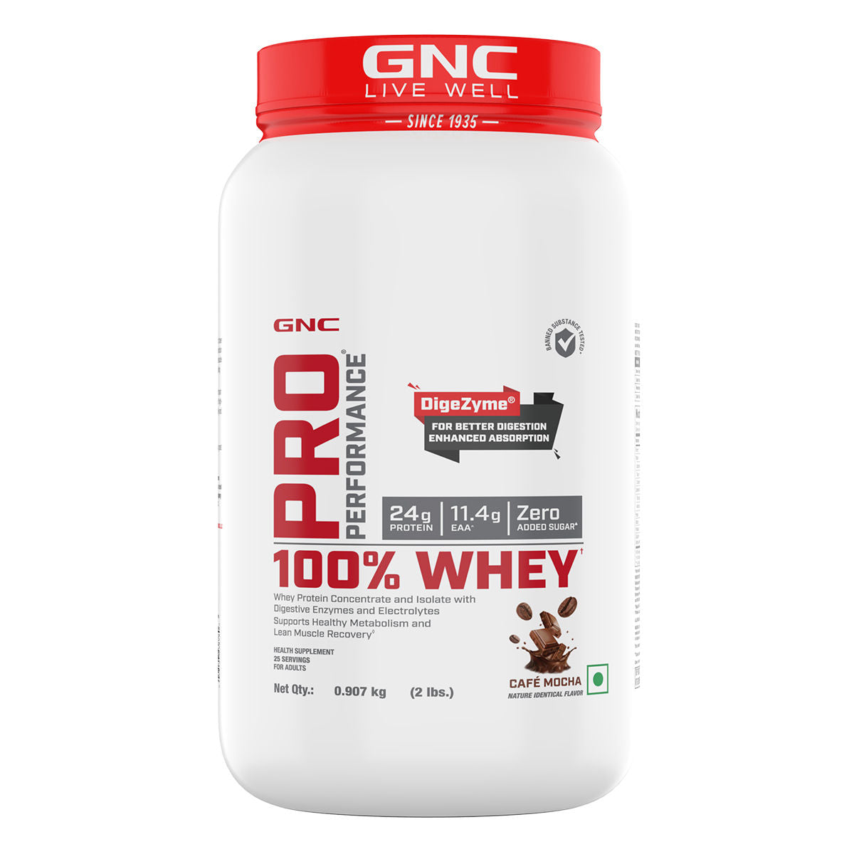 Gnc Pro 100% Whey Protein 1Kg, 2.2lb (30Servings)