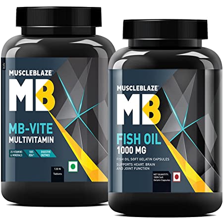 MuscleBlaze Fish Oil (1000 mg), 90 softgels
