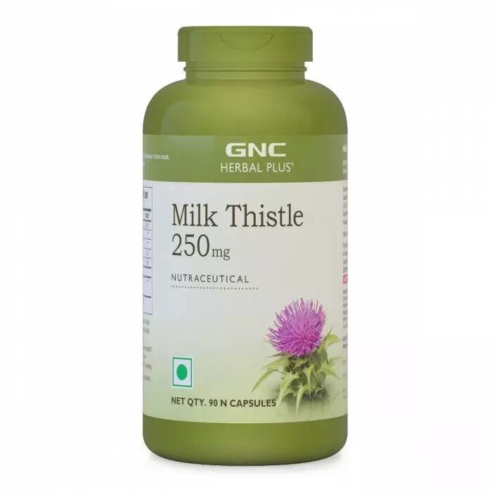 GNC Herbal Plus Milk Thistle 250 mg - 90 Capsules