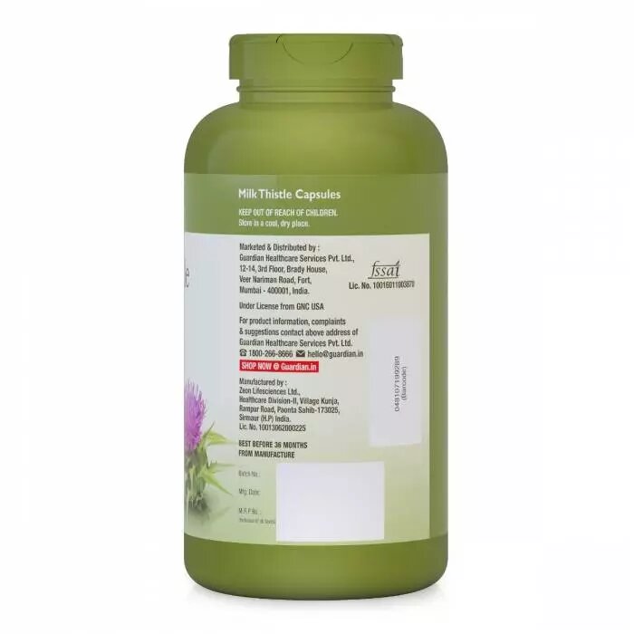 GNC Herbal Plus Milk Thistle 250 mg - 90 Capsules