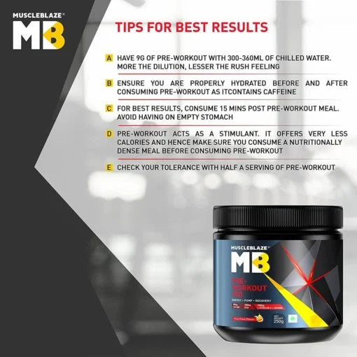 MuscleBlaze PRE Workout (250g)
