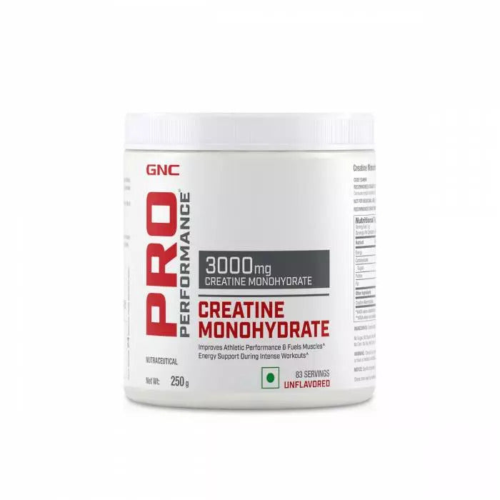 GNC Pro Performance Creatine Monohydrate 3000 mg - 250gm (Unflavored)